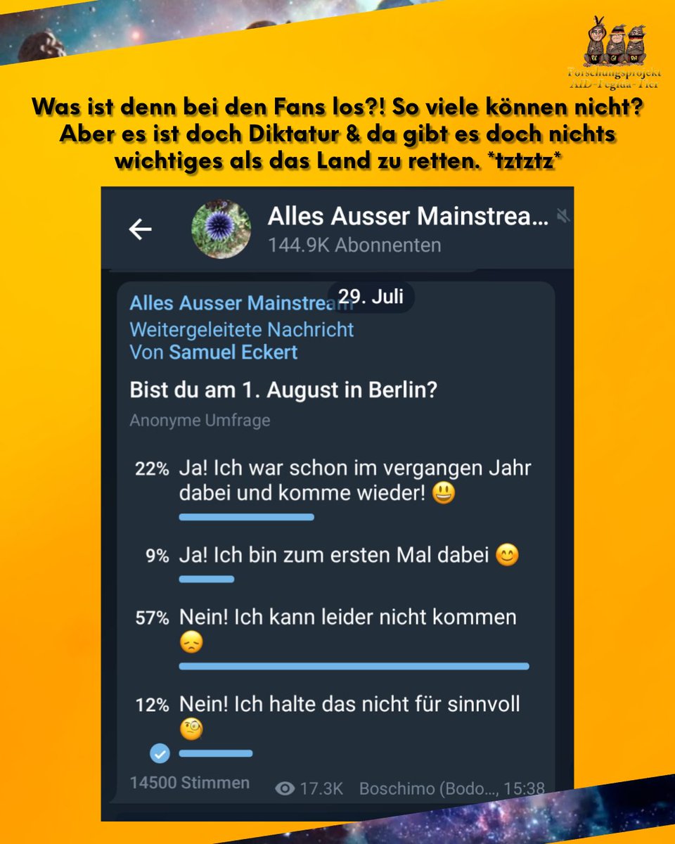 Läuft wohl bei #Bodo #Dixigate #Schiffmann nicht so gut. #Quarkdenker 🤣