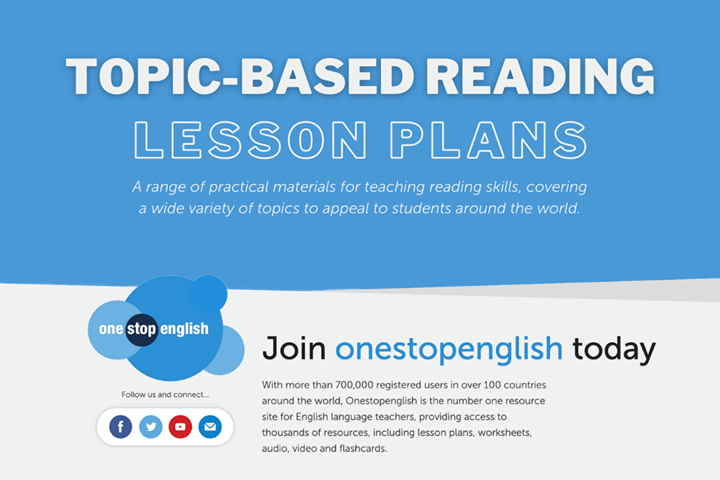 onestopenglish's tweet image. 34 topic-based reading lesson plans available for download! From waste to football, moonwalks to chocolate, there are plenty of topics to choose from. Have a look 👉 bit.ly/3iIyvJP #TeachEnglish #ReadingLesson #BackToSchool