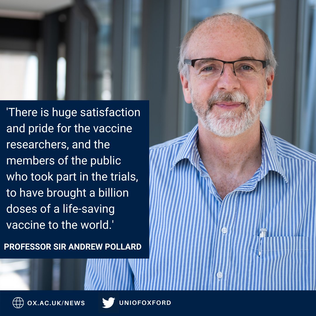 University of Oxford (@uniofoxford) on Twitter photo Prof Sir Andy Pollard,'We pay tribute to the superhuman efforts of the teams at <a href="/AstraZeneca/">AstraZeneca</a> <a href="/SerumInstIndia/">SerumInstituteIndia</a> and at sites around the world in producing a phenomenal number of doses 24 hrs a day & getting them to vaccine clinics in more than 170 countries.' Prof Sir Andy Pollard,'We pay tribute to the superhuman efforts of the teams at <a href="/AstraZeneca/">AstraZeneca</a> <a href="/SerumInstIndia/">SerumInstituteIndia</a> and at sites around the world in producing a phenomenal number of doses 24 hrs a day & getting them to vaccine clinics in more than 170 countries.'