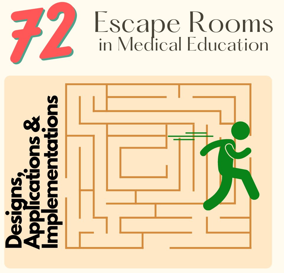 nabilzary's tweet photo. Hof off the press! We reviewed 72 #escaperooms in #health professions #education. 72% of the escape rooms focused on nursing education, emergency medicine, pharmacy, and interprofessional education. #MedEd Preprint available here: https://t.co/IHF5HPNdNt https://t.co/7OACqU75wS
