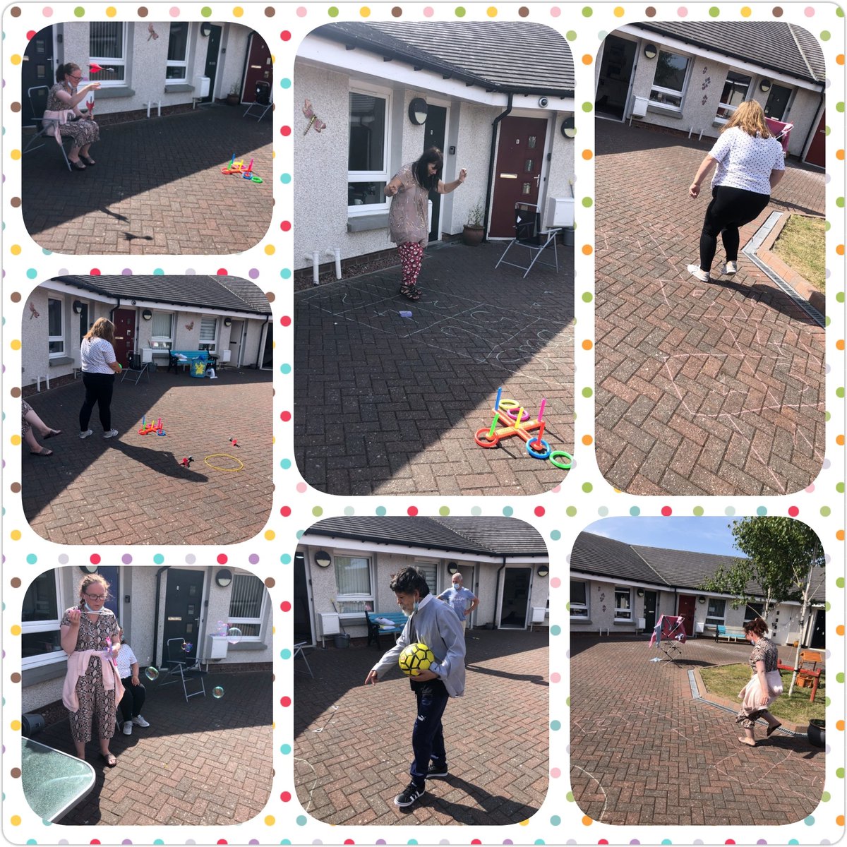 The people we support at our #TeamCastlecraigs have been enjoying the lovely sunshine while staying active and playing various outdoor games 🏀

Well done everyone 👏🤩