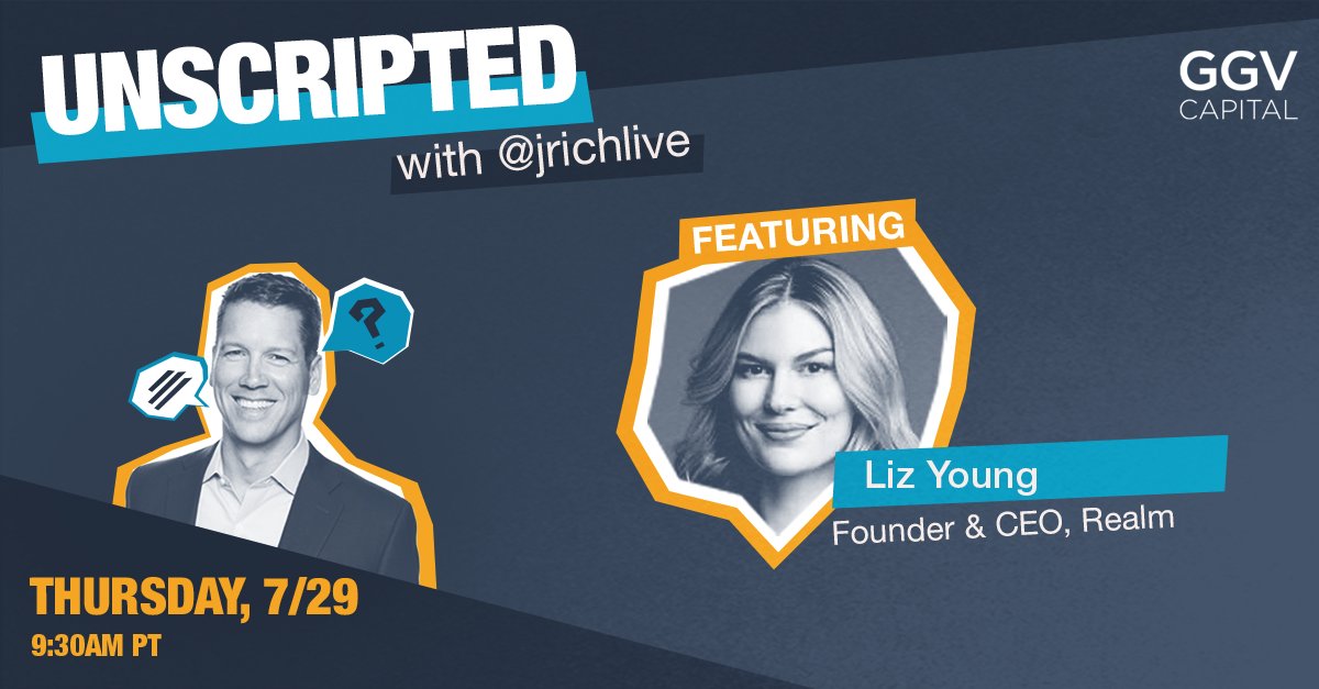 Tune in for a conversation between our founder <a href="/LizPYoung/">Liz Young</a> and newest board member <a href="/jrichlive/">Jeff Richards</a> at 9:30am PST / 12:30pm EST

ggvc.zoom.us/webinar/regist…