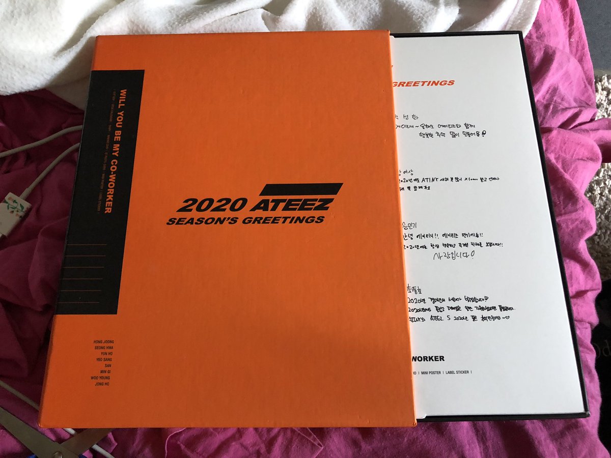 PinkySelling's tweet photo. ATEEZ 2020 seasons greeting COMPLET - QYOP / proposez prix en mp https://t.co/Kd9baABO6W