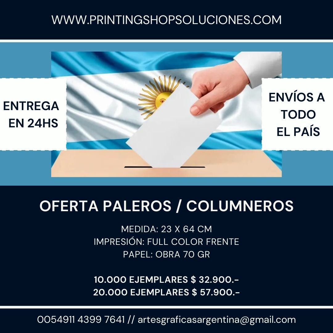 printingshopsrl's tweet photo. #printingshopsoluciones #afiches #afichepolitico #paleros #columneros #politica #graficapolitica #campañaelectoral #campañapolitica #grafica #politicos #candidatos #argentina
#folletos #urna #partidospoliticos #elecciones2021 #diputados #imprenta #imprentaoffset #graficaoffset https://t.co/saRiwMvCVJ