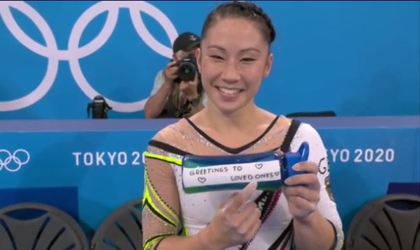 this is now a stan account for molecular biologist, 3X Olympian, and unitard icon Kim Bui