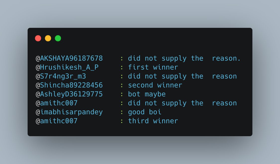 AniR0y's tweet photo. results are in, already sent voucher codes to the winners. 

here is me trying my best to do the thing live: https://t.co/yEK3y480Y6

stay tuned, may be next month I'll do it again!!!
meanwhile you can read my write-ups here: 
https://t.co/i77DGYjv8F
thanks guys!! https://t.co/umbHUIjppx