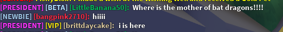 FishyBlox's tweet photo. Why are people actually randomly calling @brittdaycake Mother of Bat Dragons in game😂 https://t.co/fq5RXlbSC7