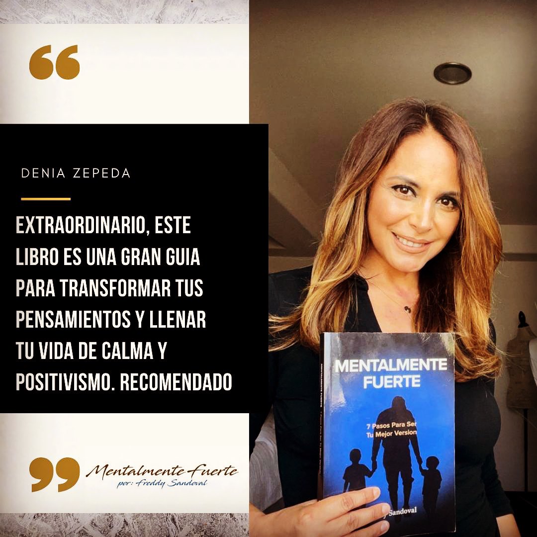 freddysandovals's tweet photo. Gracias @deniazm por tu gran apoyo. Espero hagas #mentalmentefuerte parte de tu vida diaria y que continues transformando vidas. Exito siempre #libro #amazon #bestseller @denzstudio https://t.co/IGBiWcyZLY
