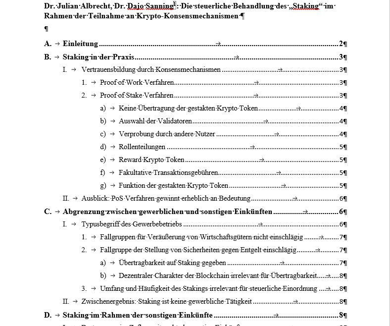 Silberfuchs050's tweet photo. ... und die Manuskripte zu meinem #Praxishandbuch #RechtderFinTechs powered by @degruyter_law trudeln weiter fleißig ein - heute der Beitrag von #JulianAlbrecht und #DajoSanning von #YPOG zur steuerlichen Behandlung von #Staking bei #Krypto_Konsensmechanismen. ... https://t.co/8s6OVLJXli