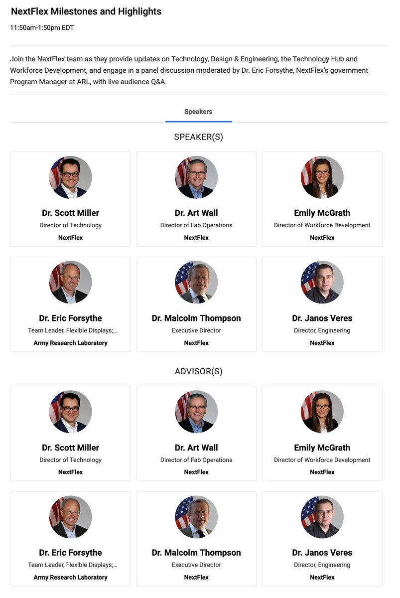 AIONXinc's tweet photo. @NextFlexUS Speakers for INNOVATIONS DAYS 2021 
https://t.co/g9I8uZ88Gx https://t.co/FV64sKi2ox