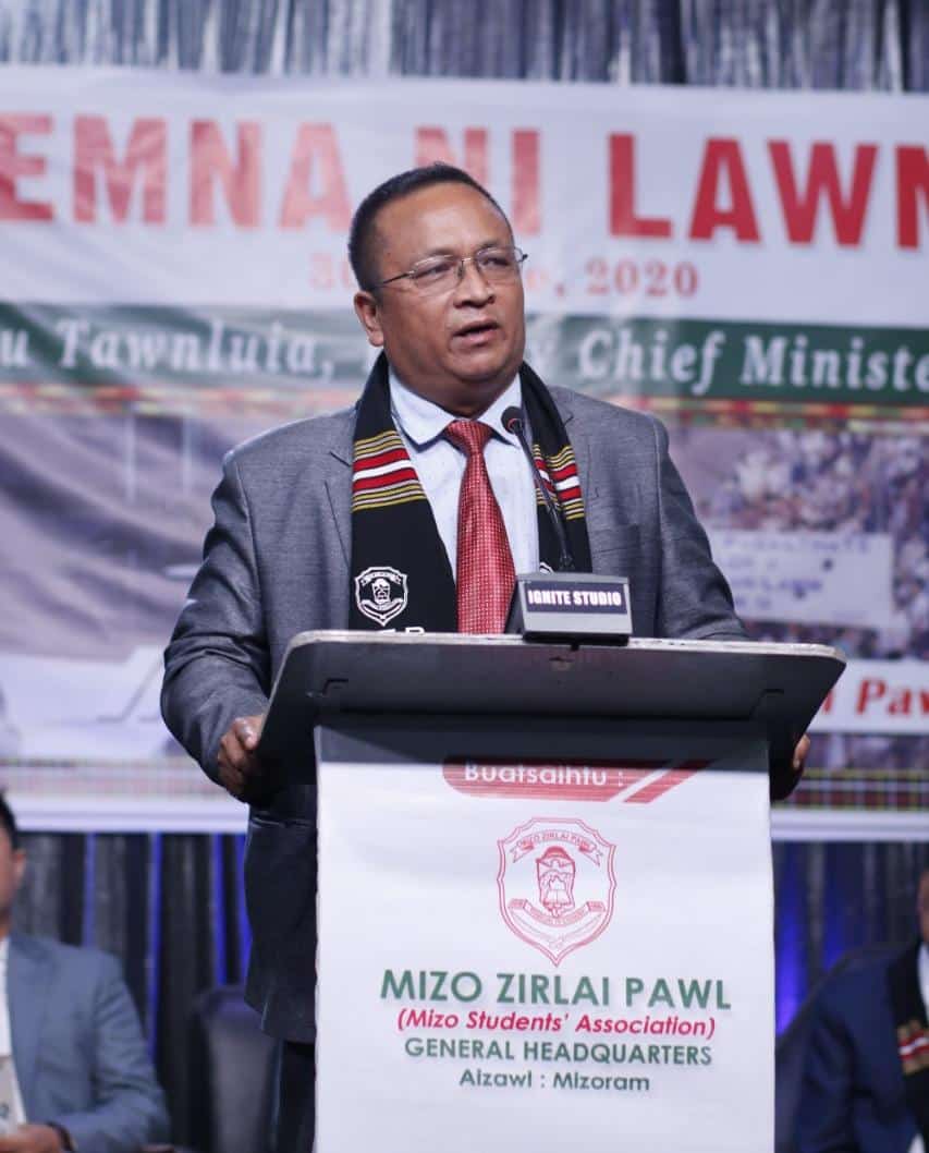 ChawhteDave's tweet photo. He is the hero, Rajya Sabha MP, K. Vanlalvena.@VanlalvenaK 

Assam CM @himantabiswa is spreading a fake news about a border dispute between Mizoram and Assam. He must give up his dirty political tricks.

#HimantaIsTheProblem #HimantaStepDown https://t.co/LFn91foIYn