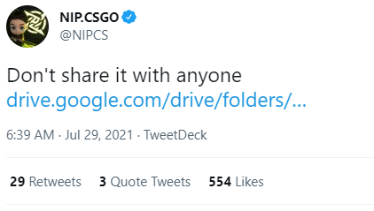 JakeSucky's tweet photo. In mockery of the latest accusations, CSGO teams have begun leaking their own strat books online

God I love social media managers https://t.co/7iJuPeV6aL
