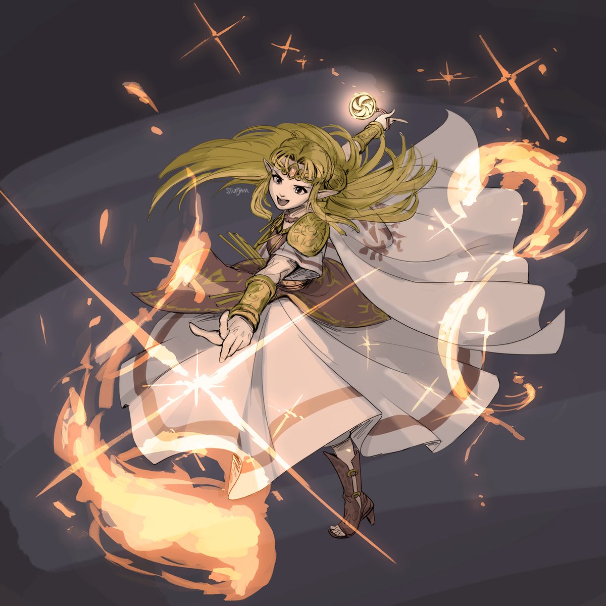 stupjam's tweet photo. bombos, ether, quake #zelda #SmashBrosUltimate https://t.co/SyOSybcRND