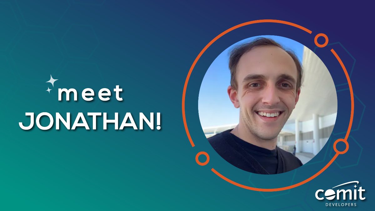 ComitDevelopers's tweet image. #comitdevelopers is excited to welcome our newest Web Designer/Developer, Jonathan Armentor! 🙋🏻‍♂️ 

Jonathan is a talented graphic designer that enjoys building beautiful, functional websites and we can’t wait to see what he creates with us. 

#comit #teamspotlight #webdev