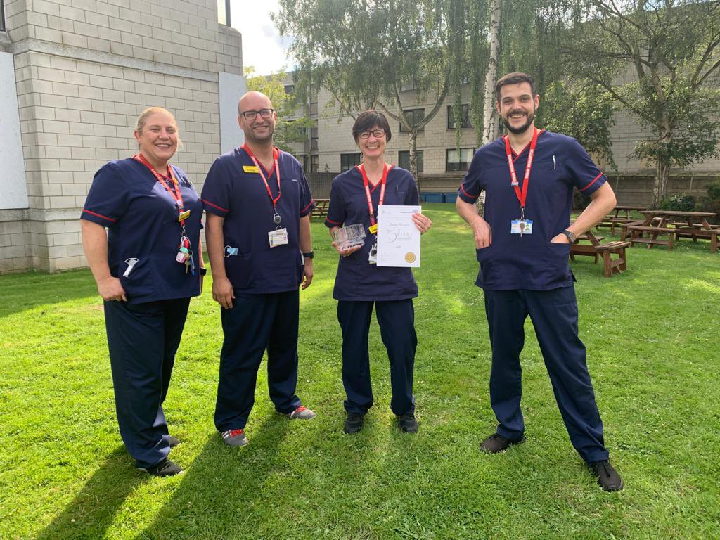 LGTResus's tweet photo. Today our Resuscitation Officer Jemma received her Long Service Award for 25 years in the #NHS. 20 years as a paramedic with @Ldn_Ambulance and the rest at @LG_NHS as an RO. Thank you Jemma for all your hard work especially over the last 18 months. https://t.co/AItSoVflc7
