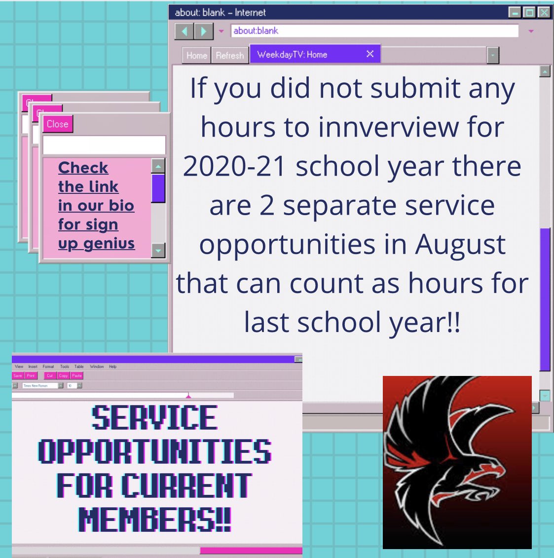 NAFO_BetaClub's tweet photo. If you want to get invited back and have no service hours, this is your last chance!! https://t.co/LWnq4bqfYq
