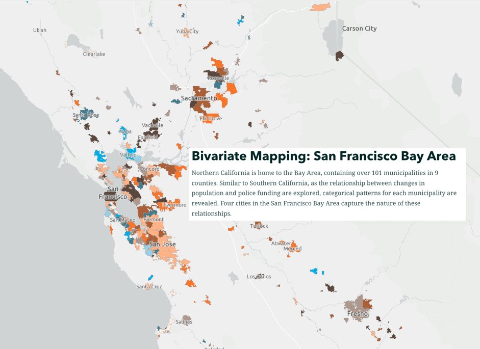 mappingblackca's tweet photo. https://t.co/FeK9y4B6fx
Bivariate Mapping: 
San Francisco Bay Area
Northern California is home to the Bay Area, containing over 101 municipalities in 9 counties. https://t.co/qNDSQNfkIb