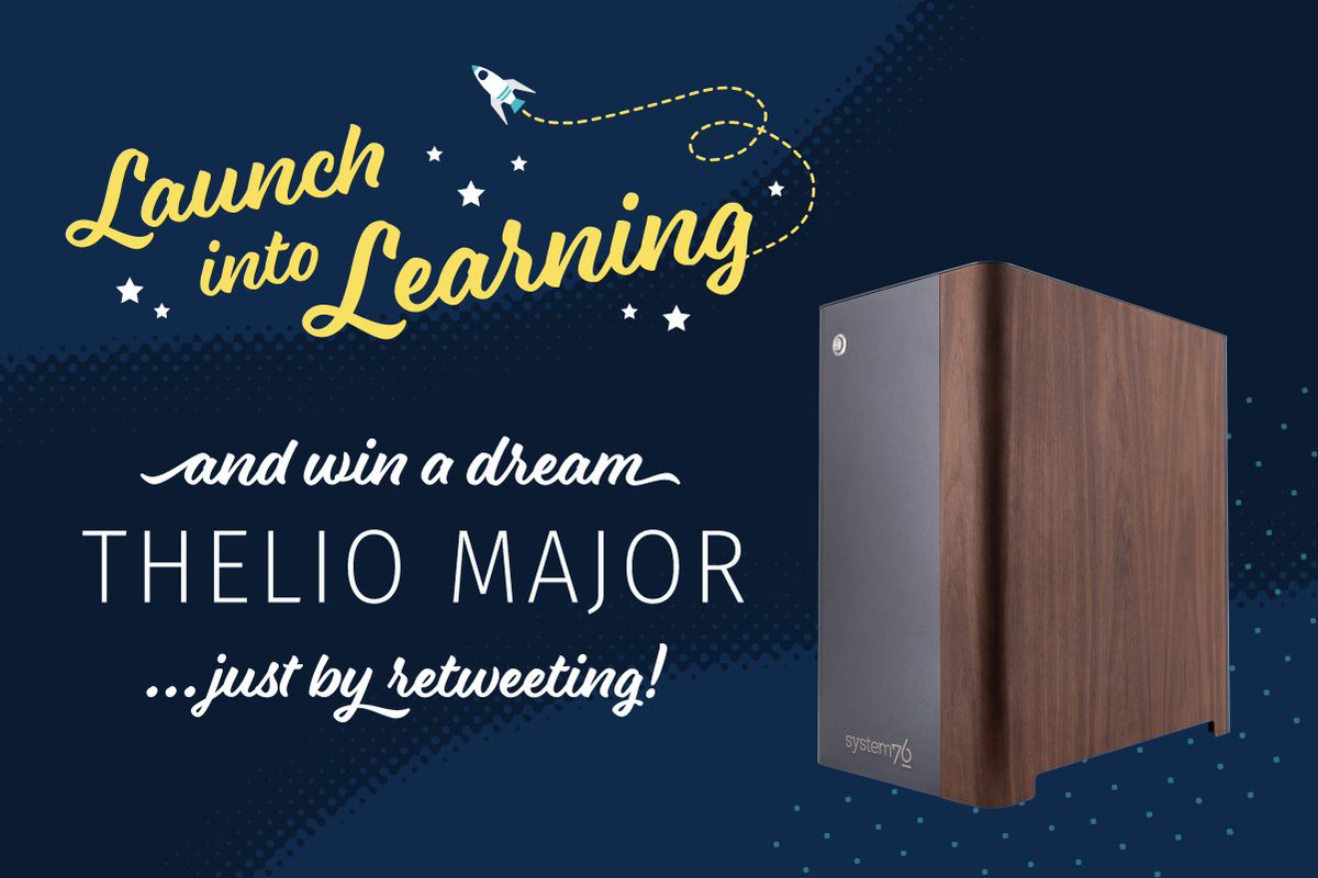 Launch your project into the stratosphere! Retweet this for the chance to win a dream Thelio Major desktop worth up to $10,000! One entry per person, contest ends Sept 30th. Learn more about System76's out-of-this-world desktop computers here! s76.co/LIL-Thelio #System76