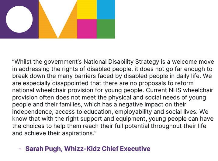 Today, the government released it's #NationalDisabilityStrategy

Here's our response from Chief Executive 
@SarahJanePugh

Read the strategy online here: gov.uk/government/pub… #DisabilityTwitter

To read our response via a screen-reader, find the full text on our Facebook post.