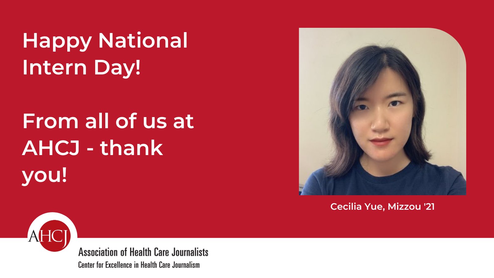 Association of Health Care Journalists on Twitter "It's National