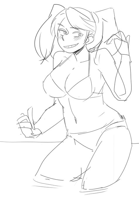 そういえば清書したのと似てるからボツにしたセルフリメイクのギャン子があるのですが
右は元になった1年ぐらい前の絵ですが手とか結構ぎこちない気がしますね 