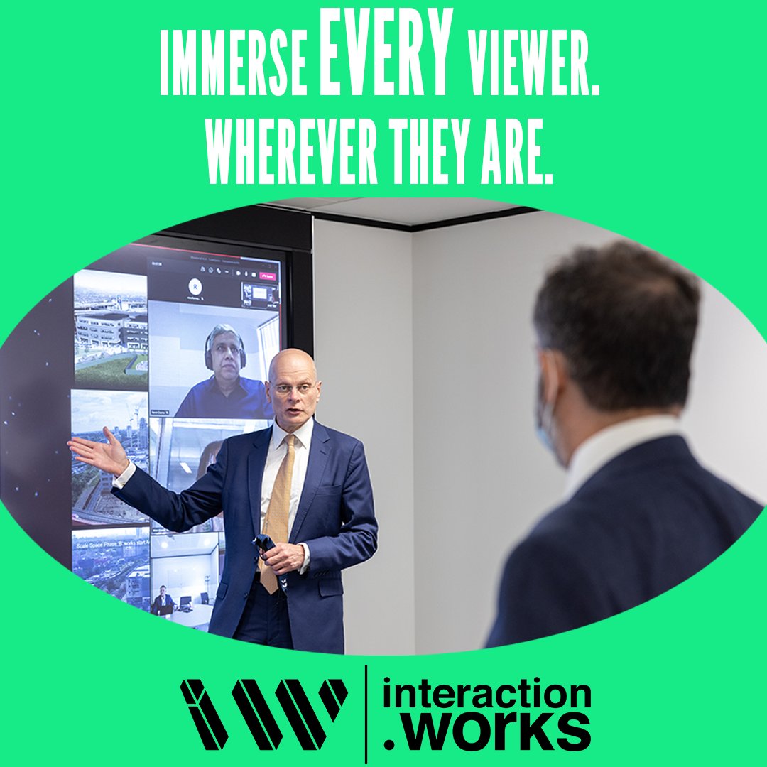 Wanting to bring hybrid teams together for an unforgettable experience?

Book a demo today and try out collaboration-as-a-service at The Collaboration Room, propelled by the UK's first 190", touch-enabled 6K LPD canvas.
Contact info@interaction.works to enquire.
#interactionworks