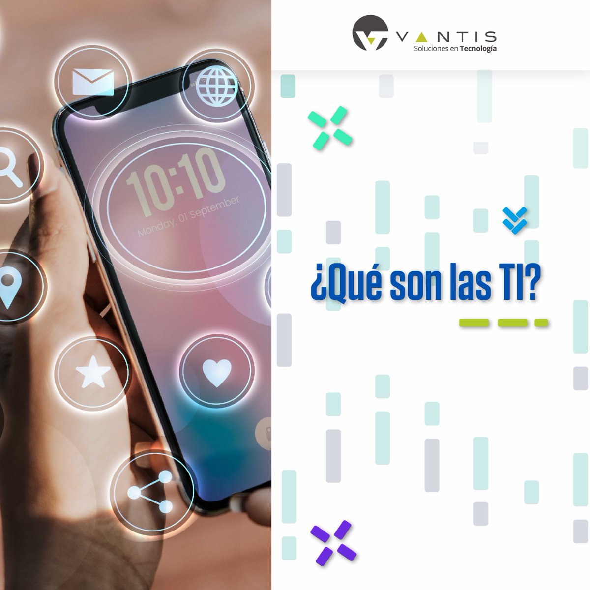 Vantis_mx's tweet photo. Las TI aportan herramientas para tu empresa que ayudan a hacerlo más rentable. 📈
Optimiza distintos procesos como facturación electrónica o llevar registro de actividades de tus colaboradores. 📊
#SolucionesTI #ExpertosEnTI #SolucionesEnTecnología #TecnologíasDeLaInformación #TI https://t.co/Qvs3W7mpI9