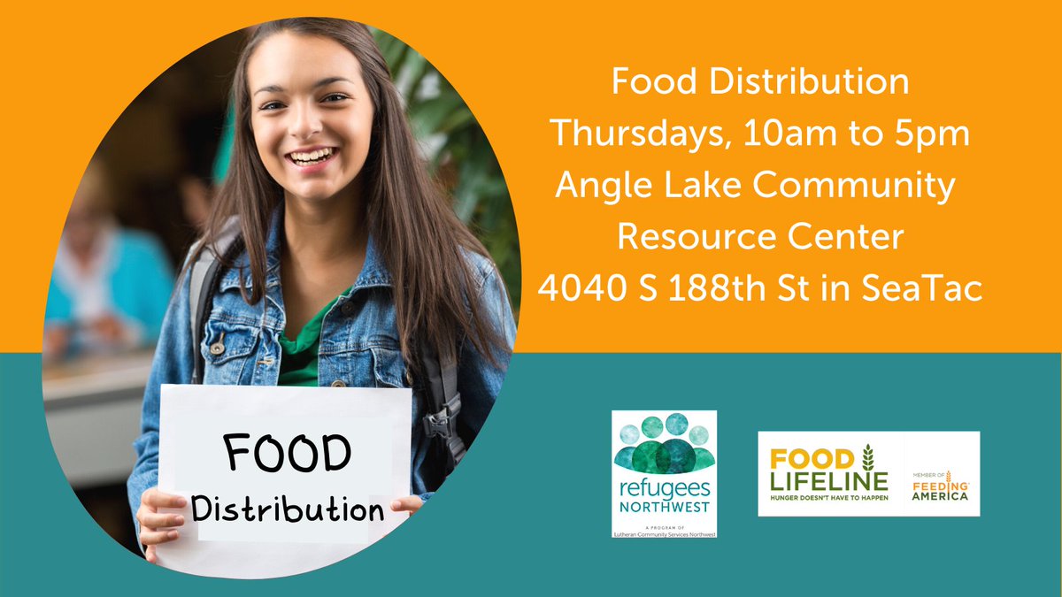 Today in #SeaTac: We're doing a food distribution.
#RefugeesWelcome #HealthJusticeHope