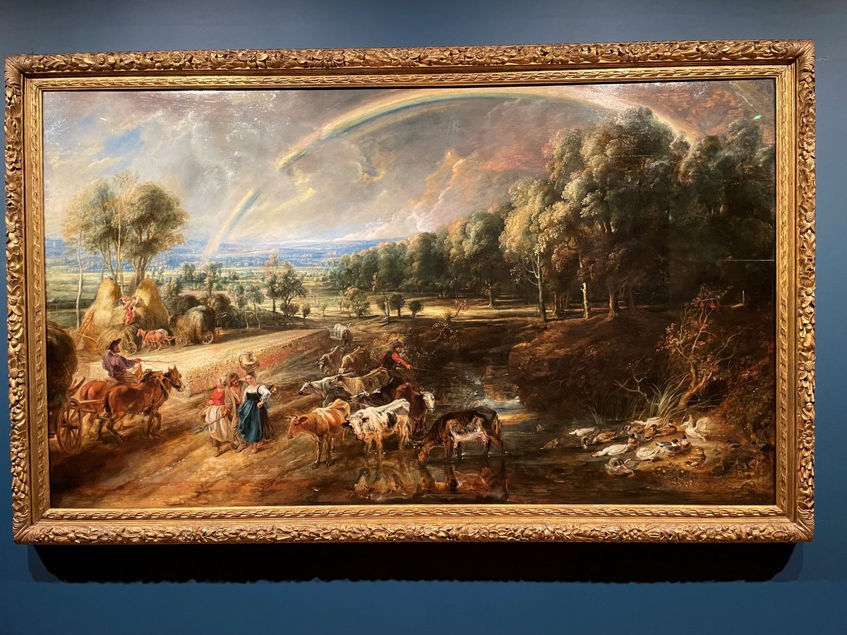 WoltertonPark's tweet photo. These two paintings are by Rubens and the one with the rainbow once belonged to Lord Walpole and was hung at Wolterton Hall.

They are currently in a special exhibition at the Wallace Collection with its pair from the National Gallery. 
#WoltertonPark #Art #Statleyhome #design https://t.co/MKtoHu8WvL