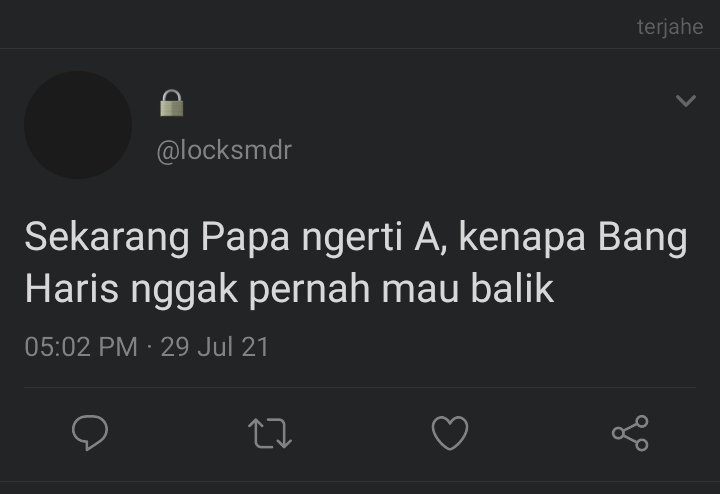 terjahe's tweet photo. • Doain aja lah Pak. https://t.co/wzuNopbw9N