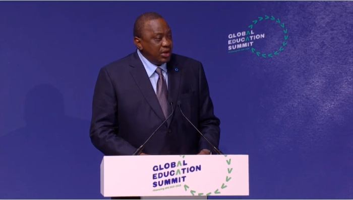LivestreaMke's tweet photo. In his closing remarks at the #GES2021 President Uhuru Kenyatta thanked donors and governments for committing to fund education. 
The Global Education Summit has raised more than USD 4 billion to support education in more than 90 countries and territories. 
#FundECDE https://t.co/r9obDngZCw