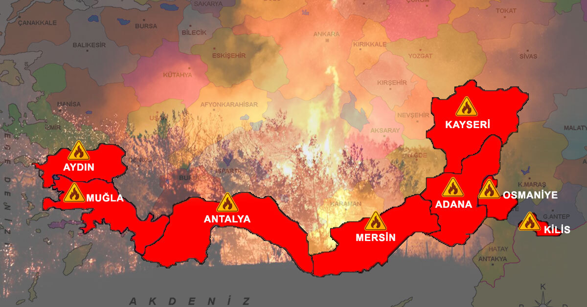 🔥 Türkiye'nin Güney Hattı Alevlere Teslim

📌 Son İki Günde Çıkan 58 Yangından 38'i Kontrol Altına Alındı
📌 3 Kişi Hayatını Kaybetti
📌 7 İlde Devam Eden 20 Yangın İçin Çalışmalar Sürüyor

Son Durum 👉 oned.io/h/995084?o