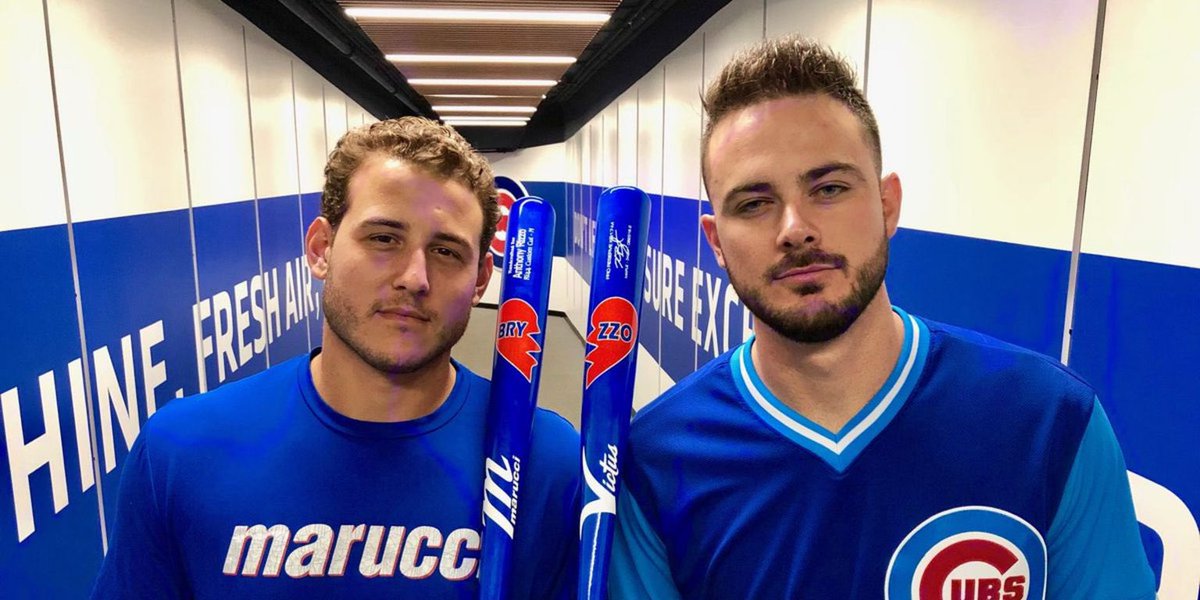 KeatingBenjamin's tweet photo. Thank you both for everything ❤️
@KrisBryant_23 @ARizzo44 
#BryzzoForever https://t.co/Sx2svK0lPu