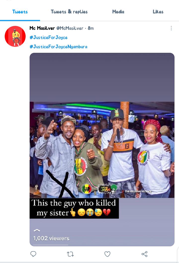Mfalm_e_King's tweet photo. So sad As we are loosing our loved ones😓💔💔
My Condolences as we all stand strong for Her Justice 💪🏽All shall be Well @McMasilver
#JusticeForJoyce 
#JusticeForJoyceNyambura
#nairobikenya https://t.co/F15OE9KnAG