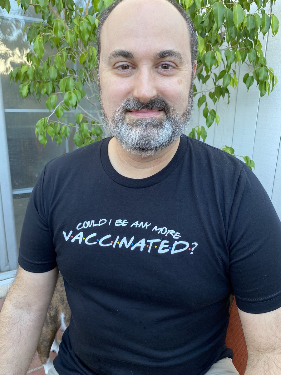 @MatthewPerry Vaxed! Waxed! And ready to relax! Thanks for the awesome shirt! #vaxforgood #VaxToTheMax