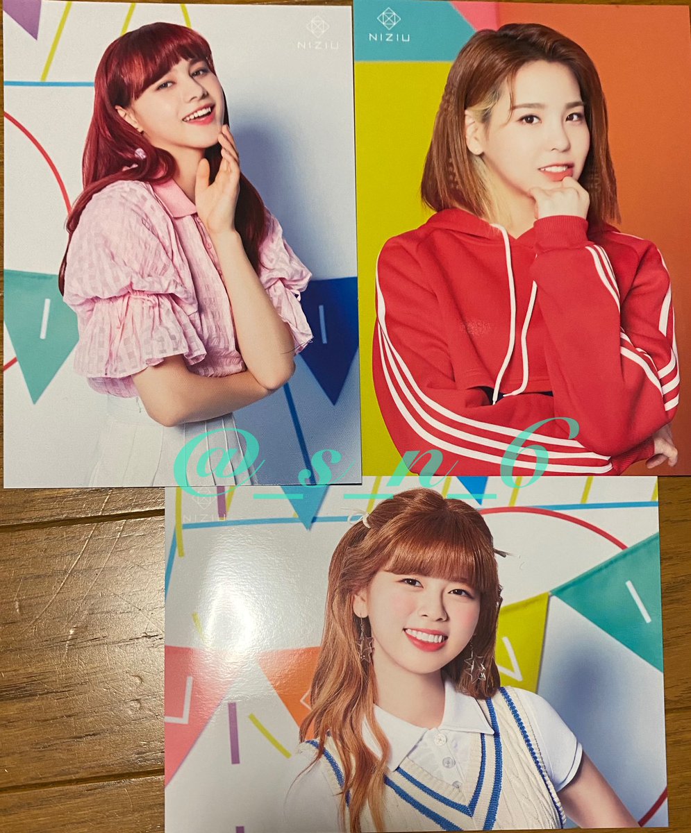 _s_n_6's tweet photo. NiziU JYP POP UP STORE 2021

ランダムトレーディングカード

譲：マコ、リク、ニナ

求：アヤカ、ミイヒ、マユカ

郵送にて同日発送で交換可能な方は
DMにてご連絡ください！

#NiziU交換 https://t.co/q9z83SOjQ3
