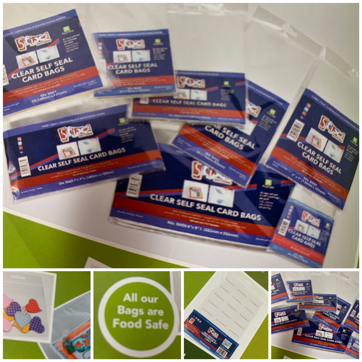 stix_2's tweet image. #clear #selfseal #cardbags from @stix_2 Packs of 50 available in 8 of the most popular sizes #clear #foodsafe #easytouse #cardmaking #packing #storage