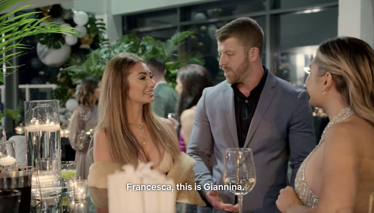 Francesca as his date on Love is Blind: After The Altar.And you know Gianni...
