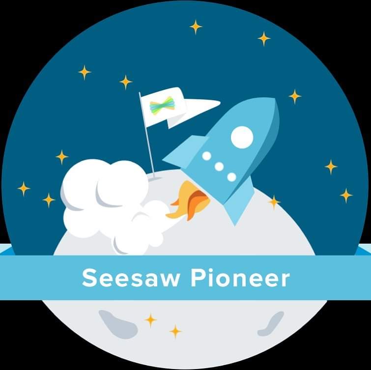 MrsARankin76's tweet photo. A bit of holiday CLPL since the weather changed a little. To support my peers in school, I've become a Seesaw Pioneer! Some great short courses online @Seesaw for the next 2 weeks! #seesawpioneers #teamwork https://t.co/kwQ1fPx9b8
