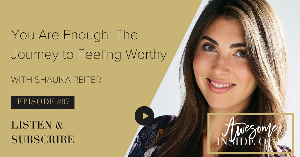 “Every day is an opportunity for healing and awakening,” says Shauna Reiter. Learn how to embrace your inner worthiness for optimal health and healing in this new podcast. Here -> apple.co/37eTAG9