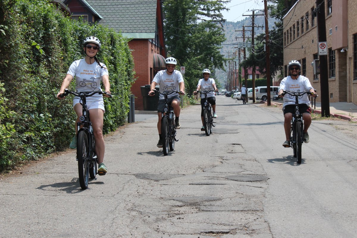 LaPlataElectric's tweet photo. #LPEA is proud to sponsor @4CORE's local e-bike project, which pairs people in need of transportation with a free #ebike! 15 of 16 bikes are on the road &amp; the "drivers" are pretty stoked about their new ride. REMEMBER: LPEA offers $150 rebates for e-bikes! https://t.co/GbDE6ecTnJ https://t.co/IPG8mDdQzv