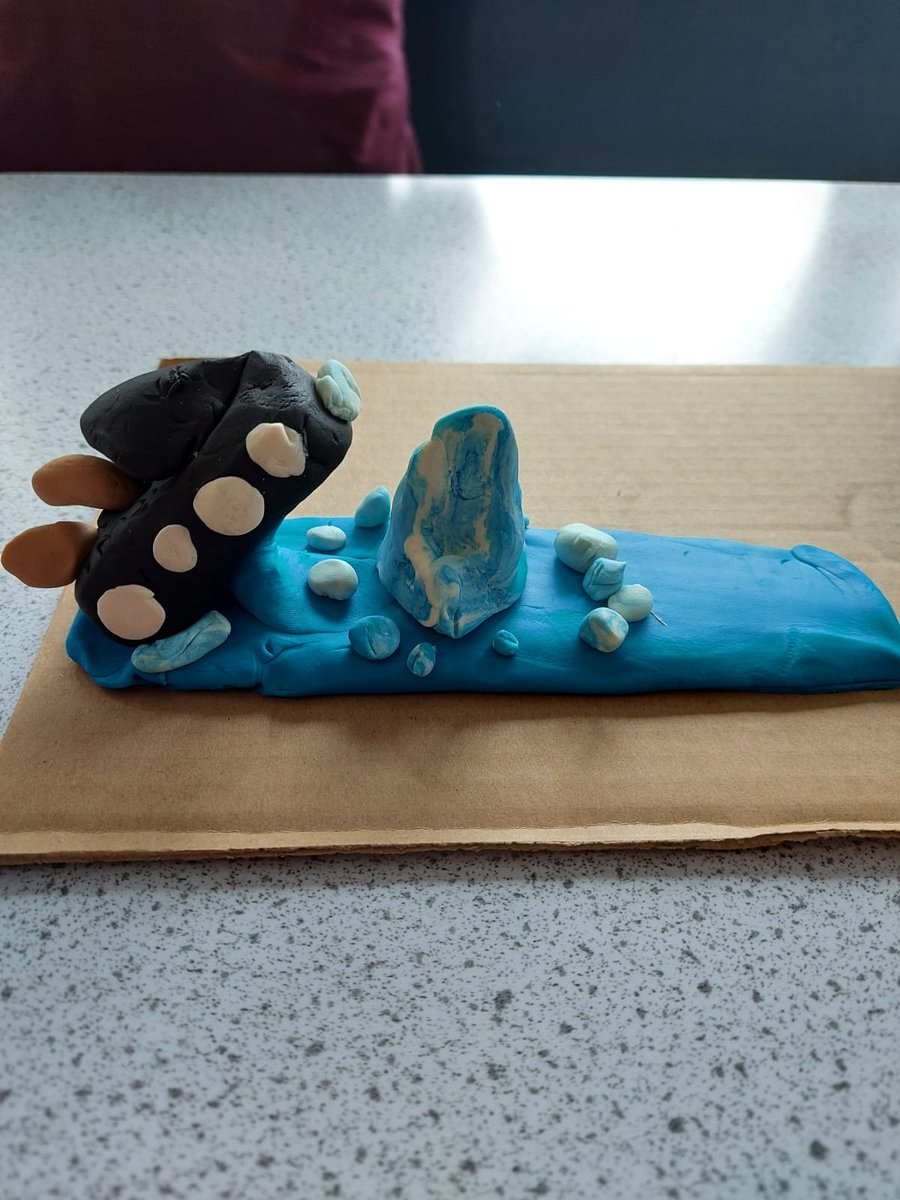 StChadsHistory's tweet photo. In today's Summer School history session the students recreated historical events.

Here we have dinosaurs, the impact of COVID 19, and the sinking of the Titanic. 

Well done! https://t.co/1oCz2qZhkV