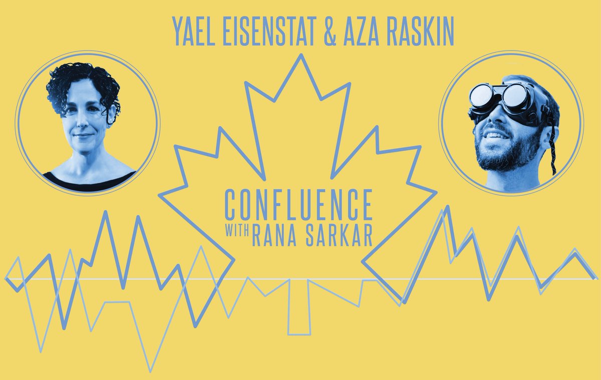 CanCGSF's tweet photo. In episode 3 of Confluence, we discuss pro-human technology &amp; the implications of #techpolicy with experts Aza Raskin &amp; @YaelEisenstat. Coming from diverse backgrounds, these guests help us understand the harms that misuse of tech can cause. 

Listen here: https://t.co/VFdiWwh1NE https://t.co/IiWCKtW5JT