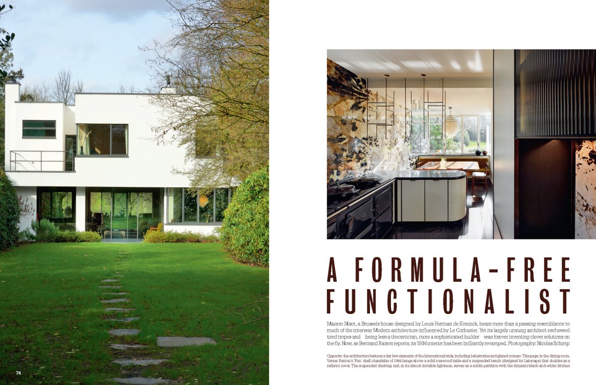 Labscape_design's tweet photo. Proud to be inside The World of Interiors August issue!

Maison Nisot, a Brussels house designed by Louis Herman de Koninck. Now, as Bertrand Raison reports, its 1934 interior has been brilliantly revamped by @Labscape_design . Photography by @nicolas_schimp. https://t.co/A4s8JgyZot