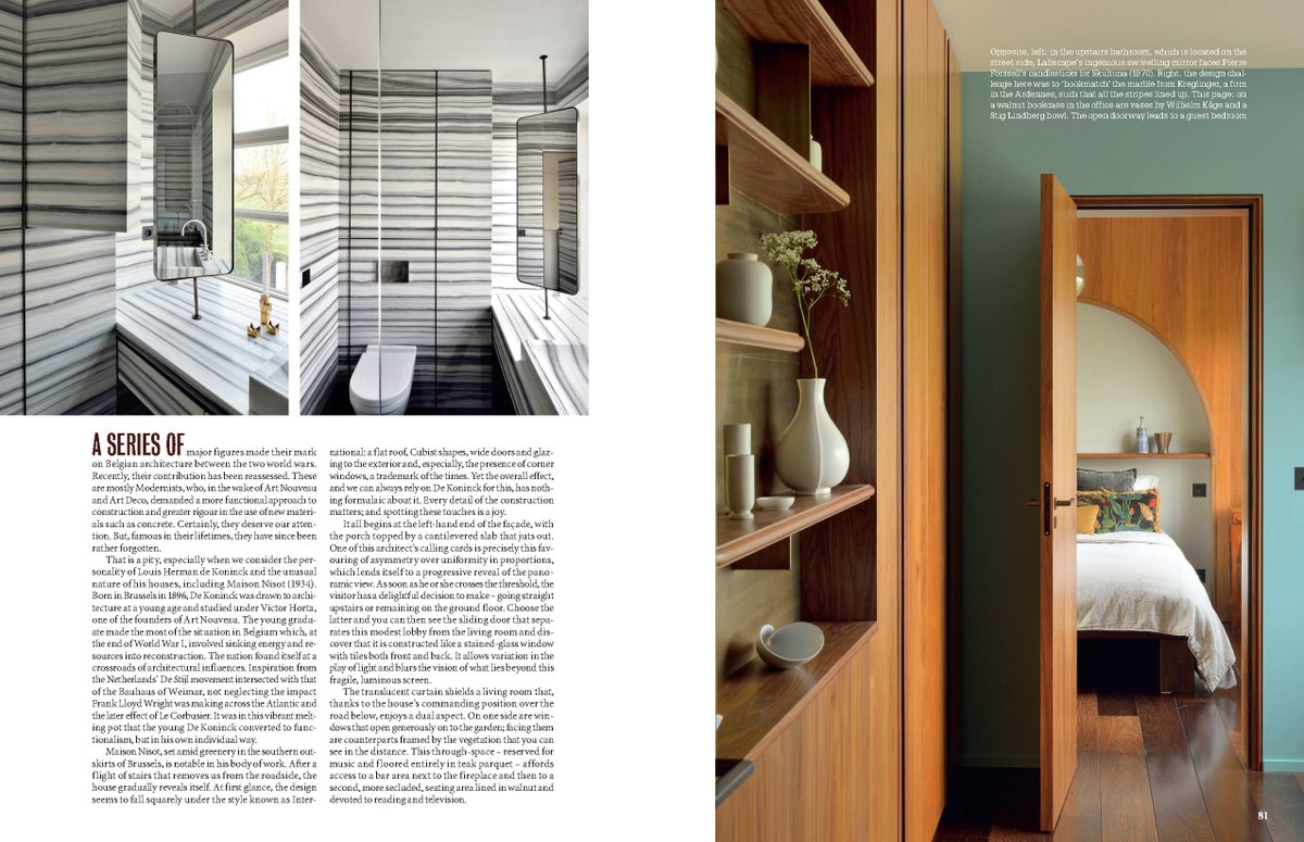 Labscape_design's tweet photo. Proud to be inside The World of Interiors August issue!

Maison Nisot, a Brussels house designed by Louis Herman de Koninck. Now, as Bertrand Raison reports, its 1934 interior has been brilliantly revamped by @Labscape_design . Photography by @nicolas_schimp. https://t.co/A4s8JgyZot