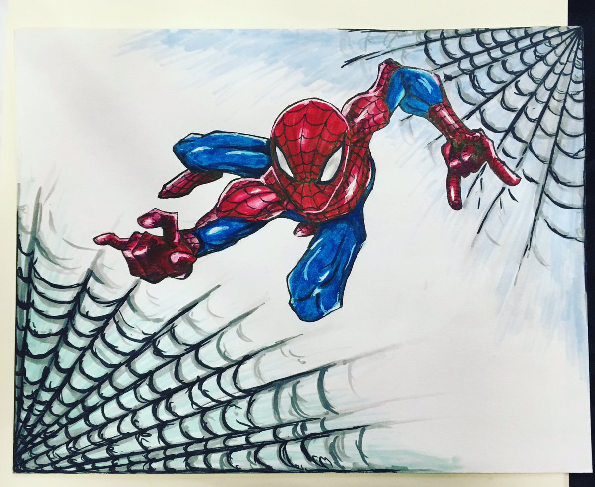 WATCH OUT!
Here comes the Spider-Man!
#SpiderMan #traditionalart https://t.co/YQai0rZhzh