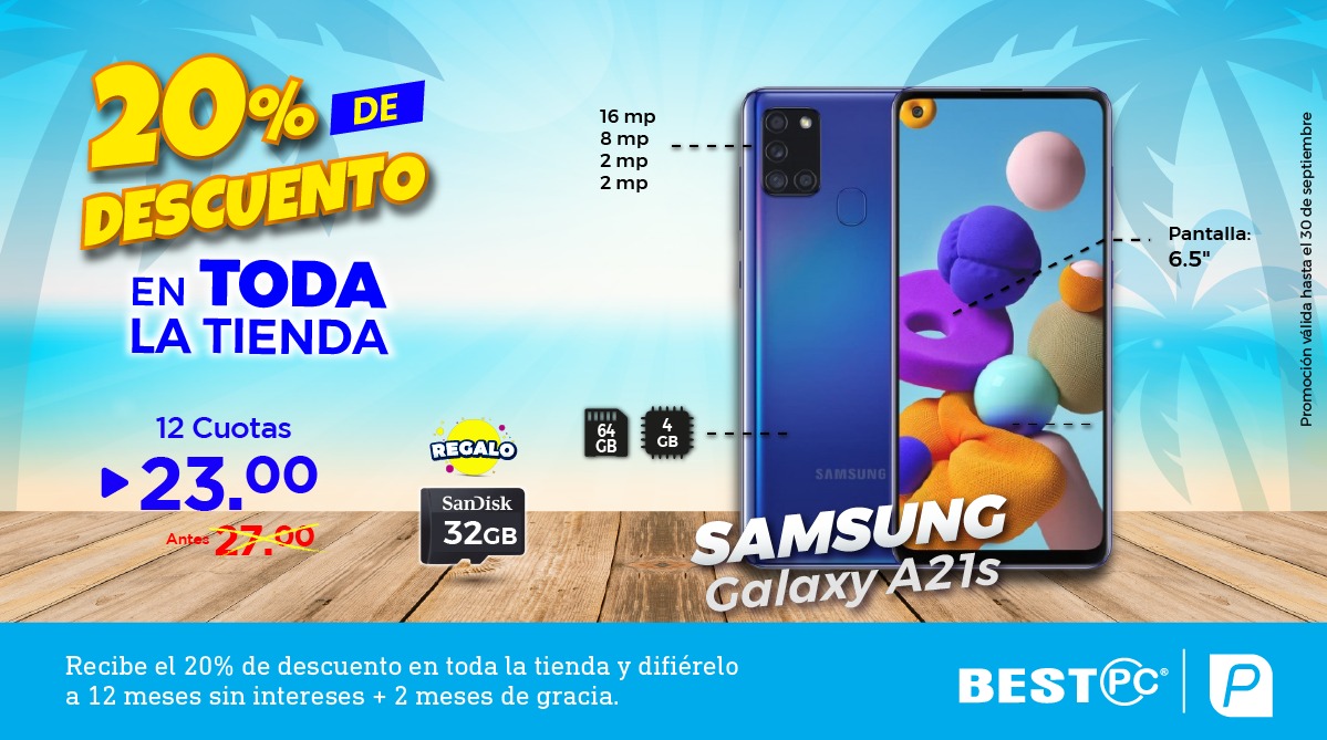 🤩🎉20% de DESCUENTOS en todas las tiendas 🤩🎉

👉 Conoce los productos en los que estamos con descuentos👈
🤩👉Pide por WhatsApp📱
📦Entregas 100% SEGURAS🛵💨
💬 ¡Escríbenos ya!👇
📲MATRIZ 097 919 4159➡️ wa.me/593979194159 

#BestPC #BestPCEc 🎊🎉