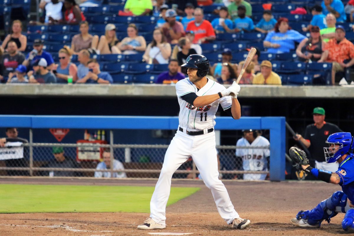NorfolkTides's tweet photo. Norfolk ties it up in the bottom of the 2nd!

Ryan Ripken beats the shift to score Brett Cumberland on an RBI single.

We're tied, 1-1, into the 3rd inning. https://t.co/EjnyTjmgXQ