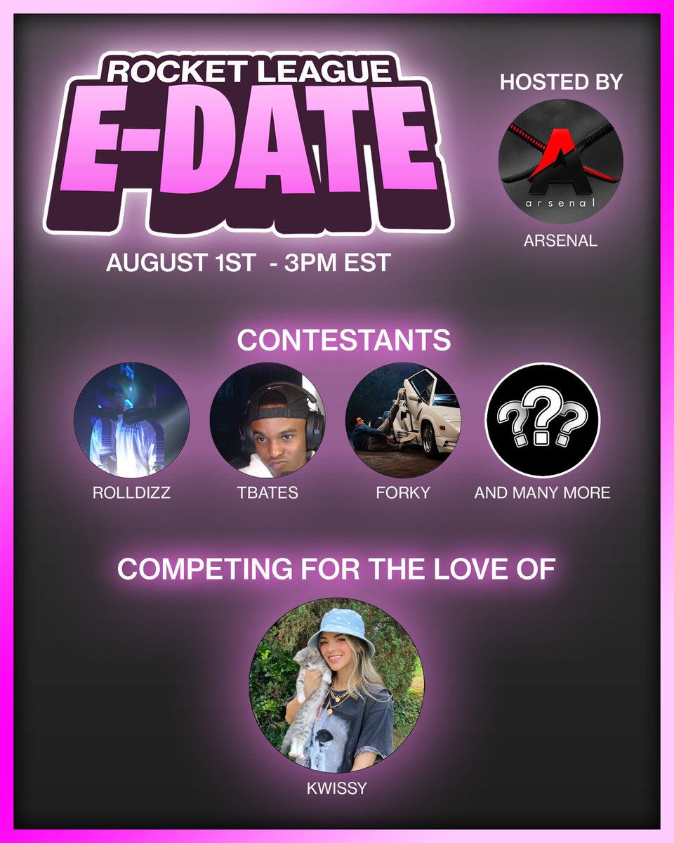 ArsenalRL's tweet photo. Make sure to Tune in to the first scuffed Rocket League Edate Stream https://t.co/KzK6DKPCCk