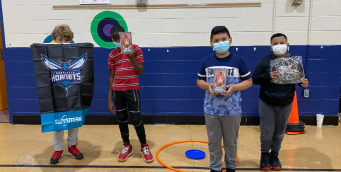 MillerEduLeader's tweet photo. Thank you @NCPearl22 and @hornets for some really fun prizes during #SummerCampOlympics! @UCPSNC @AGHoulihan @Renee_McKinnon1 @bradbreedlove90 #UCPSSummerLearning @MarshvilleES_NC @WingateES_NC https://t.co/QaQtpFPLYi